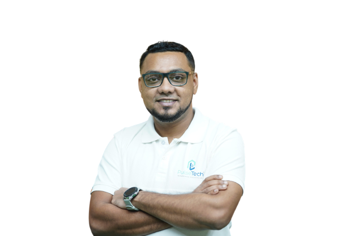 Portrait of Kazi Ashikur Rasul, Co-founder & CEO at PulseTech